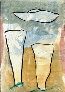 Du Serie Douce Le Matin 5, 2021 (aquarel  houtskool)