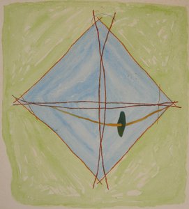 stick chart 6, 2014 (aquarelkrijt)