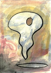 zoete morgen 8, 2021 (aquarel, houtskool)