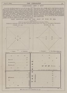 Zeer schetsmatige kaart van de oorlog in 1870