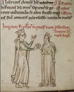 Frederik II en Isabella van Engeland Uit de Historia Anglorum, Chronica majora
