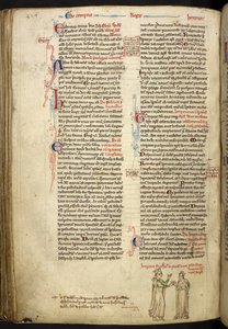 Huwelijk van Frederik II en Isabella van Engeland, Royal 14 C VII, f.123v door Matthew Paris