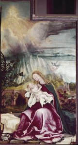 Allegorie van de Geboorte. Issenheim Altaarstuk (of Isenheim) door Matthias (c.1480 1528) Grunewald