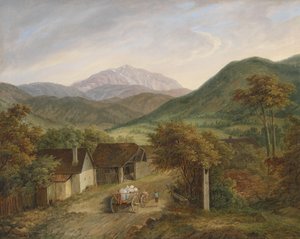Matthias Rudolf Toma Gezicht op de Schneeberg 1860