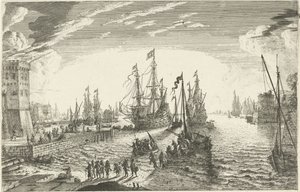 Ontscheping van soldaten door Matthieu van Plattenberg