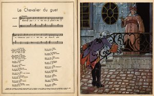 De ridder van de wacht (kinderlied) (gravure) door Maurice Berty
