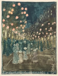 Bastille Dag door Maurice Brazil Prendergast