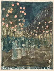 Bastille Dag, 1892 door Maurice Brazil Prendergast