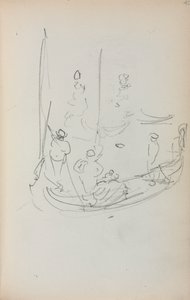 Italiaans Schetsboek: Gondel pagina 40, 1898-1899