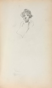 Italiaans Schetsboek: Hoofd van een Vrouw pagina 215, 1898-1899