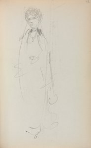 Italiaans schetsboek: Staande vrouw pagina 72, 1898-1899