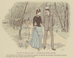 Illustratie voor Paris Brillant door Maurice Charles Mathieu Bonvoisin