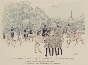 Illustratie voor Paris Brillant door Maurice Charles Mathieu Bonvoisin