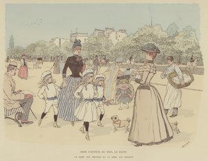 Illustratie voor Paris Brillant door Maurice Charles Mathieu Bonvoisin