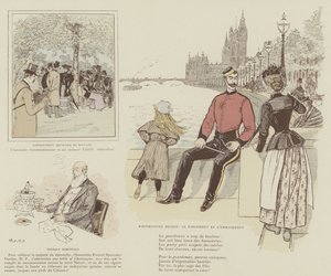 Illustratie voor La Vie De Londres door Mars door Maurice Charles Mathieu Bonvoisin