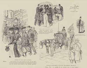 Illustratie voor La Vie De Londres door Mars door Maurice Charles Mathieu Bonvoisin