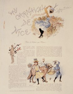 Carnaval van Nice, 1894 door Maurice Charles Mathieu Bonvoisin