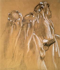 Meisjes met de kransen, 1905-1906 door Maurice Denis