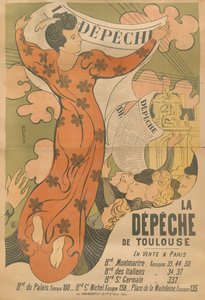 Poster voor de krant La Dépêche de Toulouse, 1892