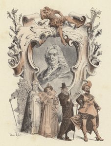 Alain-Rene Lesage, portret door Maurice Leloir