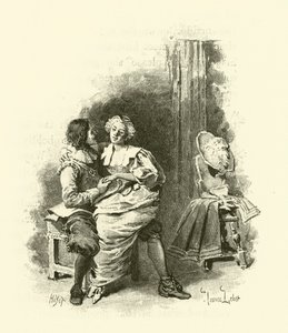 Illustratie voor De Drie Musketiers door Maurice Leloir