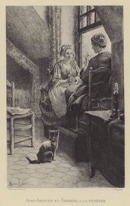Jean-Jacques en Therese bij het raam