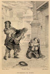 Les fourberies de Scapin van Moliere door Maurice Leloir