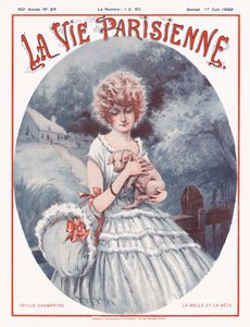 La Vie Parisienne Magazine Cover, 1922 door Maurice Millière