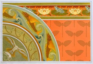 Ontwerpen voor behangranden door Maurice Pillard Verneuil