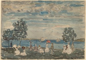 Figuren op een Strand