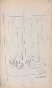 Italiaans schetsboek: Boot met figuren (pagina 172)