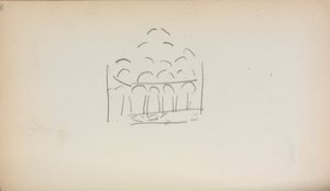 Italiaans schetsboek: San Marco (pagina 186) door Maurice Prendergast
