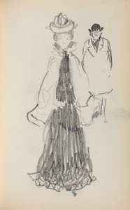 Italiaans schetsboek: Staande vrouw en man (pagina 125)