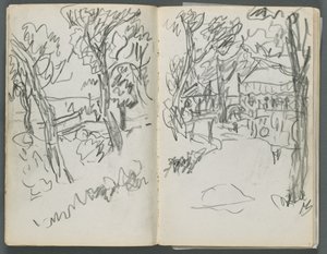 Schetsboek, The Dells, nr. 127, pagina 004 5: Landschap