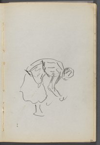 Schetsboek, The Dells, nr. 127, pagina 089: Buigfiguur door Maurice Prendergast