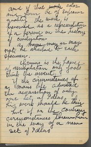 Schetsboek, pagina 035: Aantekeningen door Maurice Prendergast