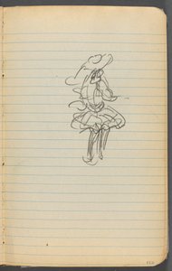 Schetsboek, pagina 123: Vrouwelijk figuur