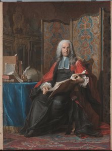 Portret van Gabriel Bernard de Rieux door Maurice Quentin de La Tour