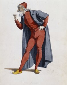 Kostuum en theaterkarakter: Pantalone (Pants, dokter) uit 