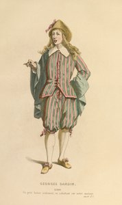 Kostuum voor de rol van Lubin, ca. 1868 (gravure) door Maurice Sand