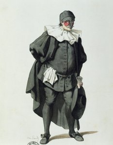 Dottor Balanzone in 1653 door Maurice Sand