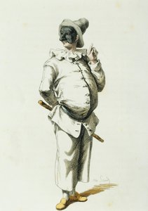 Pulcinella in 1700 door Maurice Sand