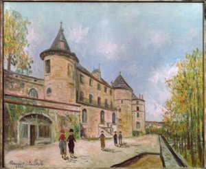 Kasteel van Chastellux door Maurice Utrillo