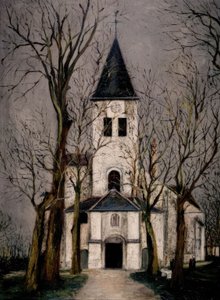 KERK VAN CHATILLON SUR SEINE door Maurice Utrillo
