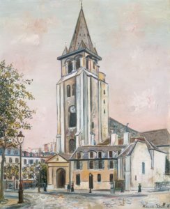 Saint-Germain-des-Prés door Maurice Utrillo