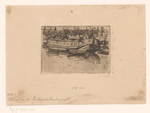 Boot in de Bickersgracht, Amsterdam