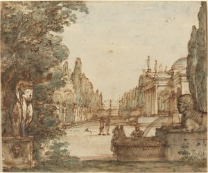 Capriccio met een Palladiaanse villa