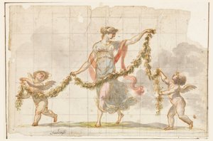 Tekening, Muurschildering, ca. 1820