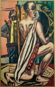 Academie I door Max Beckmann