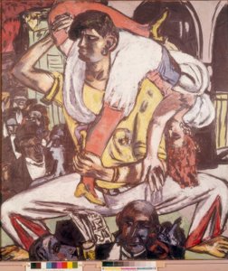 Apachendans door Max Beckmann